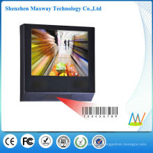 15 inch lcd advertising player with barcode reader